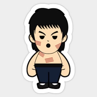 Bruce Lee Chibi Sticker